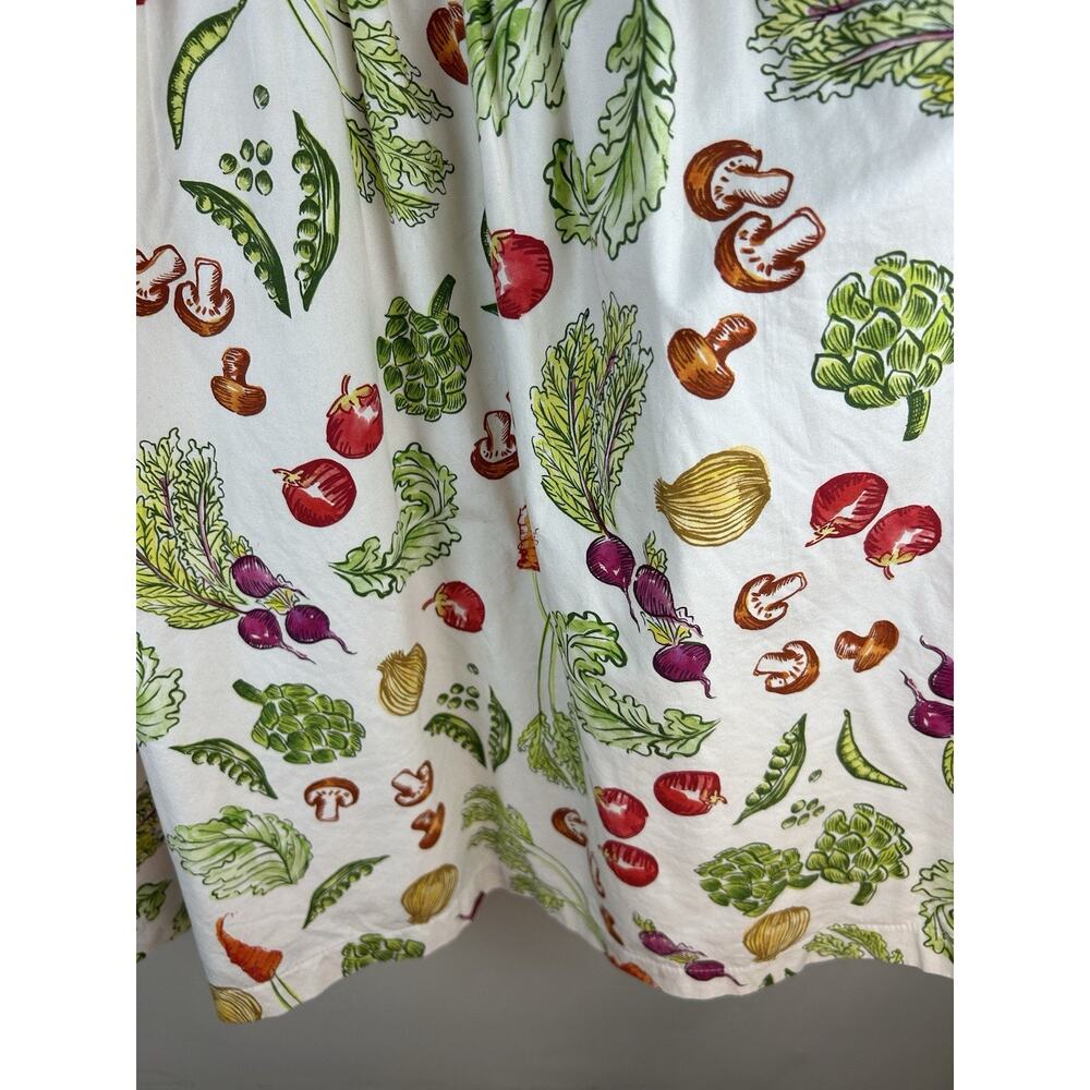Modcloth Dress XL Retro Style Veggie Pattern Summer Inspired Garden Whimsical - Picture 8 of 12